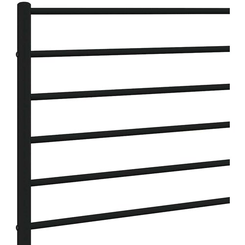 Metalno zamjensko uzglavlje crno 120 cm Slike