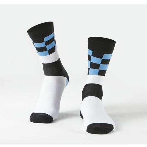 Fasardi Men's blue checkerboard socks Slike