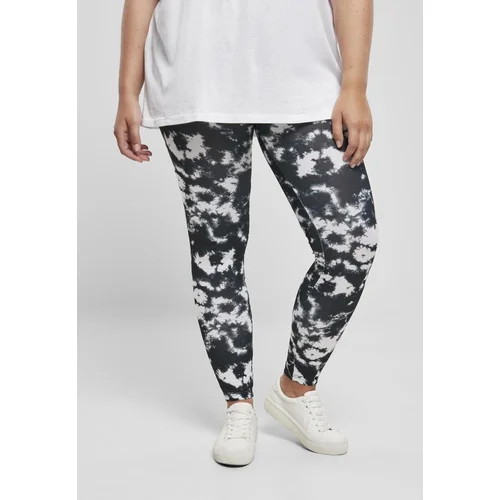 Urban Classics Ladies Tie Dye Leggings Black/white