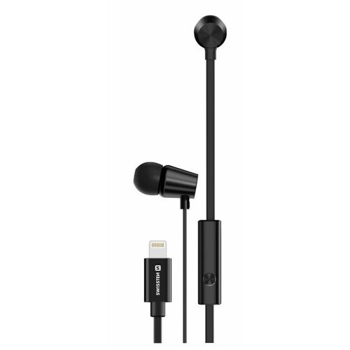 Swissten slu&amp;scaron;alice bt, mikrofon, lightning, in-ear, metalne, crne dynamic YS500 Slike