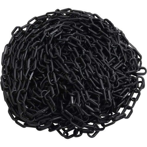 vidaXL Lanac za upozorenje crni 30 m Ø 4 mm plastični Cijene