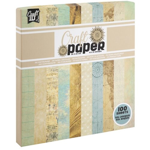  Scrapbooking papir 20 x 20 cm | bež nijanse KORIŠTENO Cijene