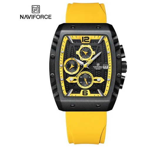 Naviforce muški analogni ručni sat Kvarcni mehanizam Žuti NF8025 Cene