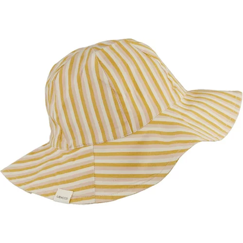 Liewood šeširić amelia stripe peach/sandy/yellow mellow