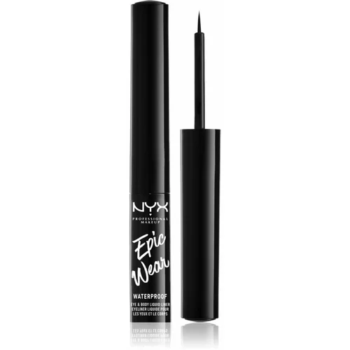 NYX Professional Makeup Epic Wear Metallic Liquid Liner dugotrajni gel eyeliner nijansa 01 - Black Metal 3,5 ml