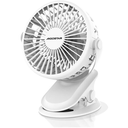 Aigostar Punjivi stoni ventilator sa stezaljkom 4W/5V 1500mAh beo Cene