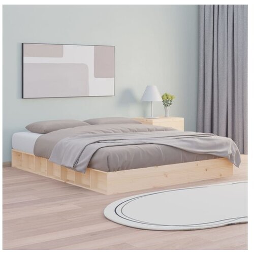 VidaXL Posteljni okvir 160x200 cm trden les Slike