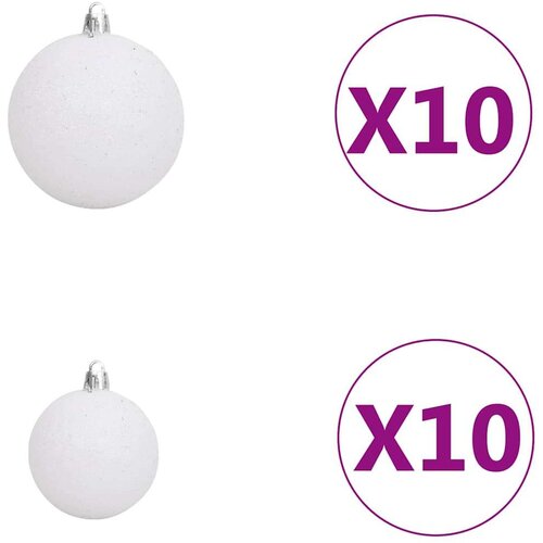 vidaXL Umetna novoletna jelka 300 LED diod in komplet bučk 270 cm Cene