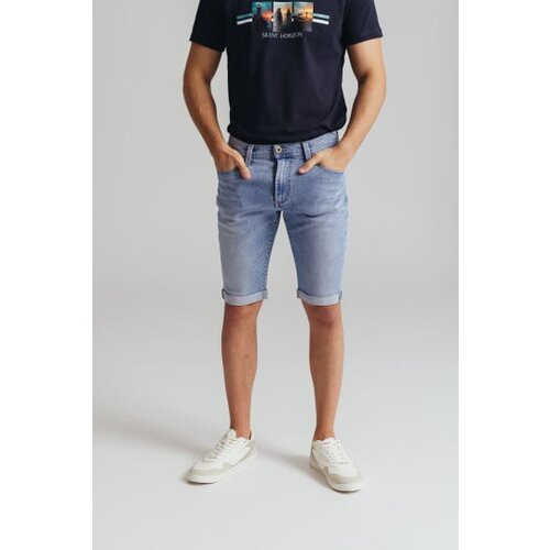 Legendww mu&amp;scaron;ke svetlo plave teksas bermude slim fit kroja Slike