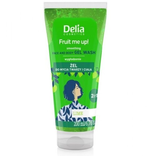 Delia gel za umivanje lica i tela - limeta 200 ml Slike