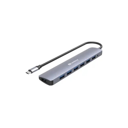 Sandberg USB HUB 7 port USB C - USB 3.0 136-40 Cene