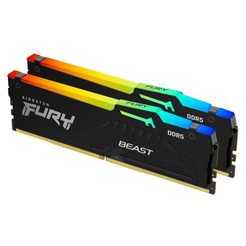 Kingston Fury Beast 16GB (2x8GB) 5600MT/s DDR5 CL38 EXPO KF556C36BBEAK2-16 RGB ram pomnilnik Cene