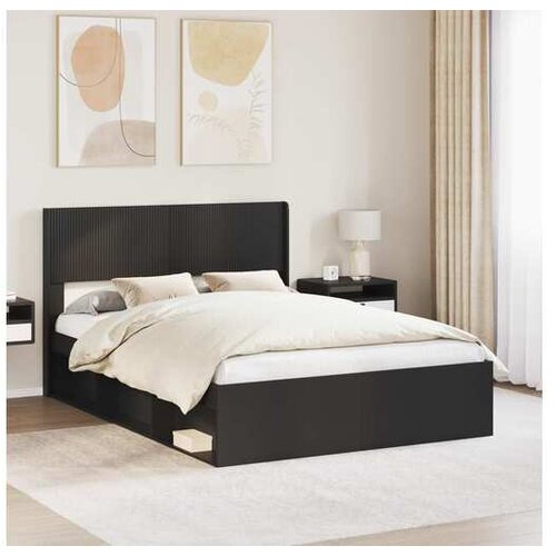 vidaXL Uzglavlje Crna PB - Crna 140 cm Cijene