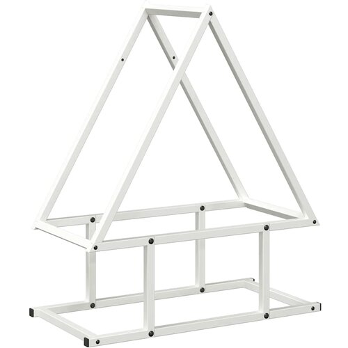  Stalak za drva bijeli 50x25x60cm hladno valjani čelik Slike