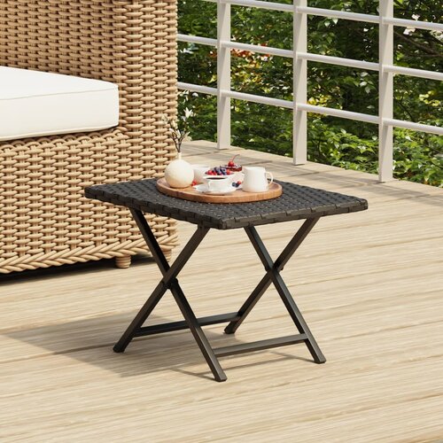  Sklopivi stol crni 45 x 35 x 32 cm od poliratana Cijene