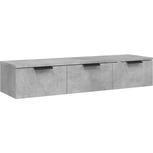 Maison Chic Stenska omarica - Zidna omarica betonsko siva 102x30x20 cm inženirski les iu738, (22063201) Slike