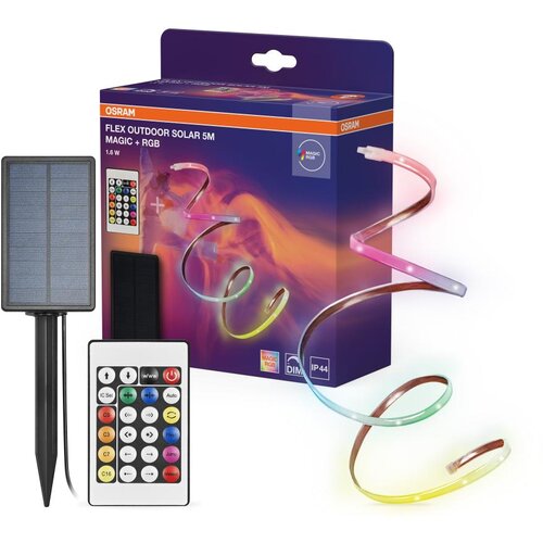 Osram LED RGB prigu&amp;scaron;iva solarna traka FLEX MAGIC 5m LED/1,6W/3,7V 2000 mAh IP44 +DO Slike
