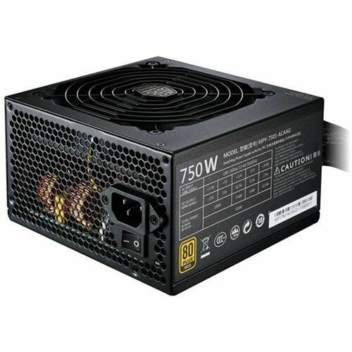 Cooler Master MWE Gold 750, ATX 750W, Active PFC, 140mm fan, 80 Plus Gold (MPY-7501-ACAAG) napajanje Slike