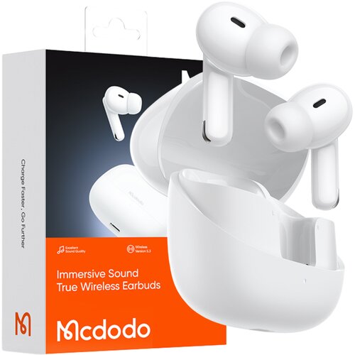 McDodo BREZŽIČNE BLUETOOTH SLU&Scaron;ALKE Z MIKROFONOM, BELIM OVITKOM, (5000302698) Cene