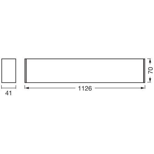 Osram LED stropna svetilka Office Line (30 W, Do x &amp;Scaron; x V: 112,6 x 4,1 x 7 cm, Bela, Hladno bela) Slike