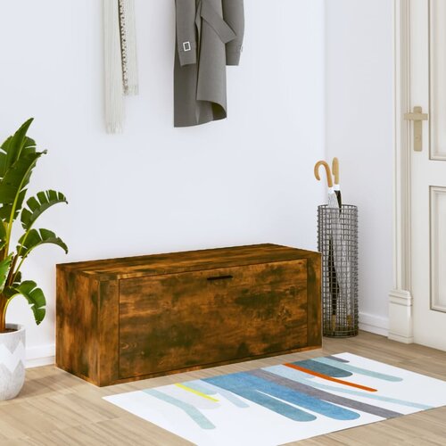 VidaXL Ormarić za cipele boja hrasta 100x35x38 cm konstruirano drvo Slike