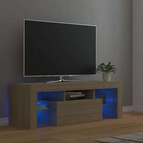TV omarica z LED lučkami sonoma hrast 120x35x40 cm, (20622450) Cene