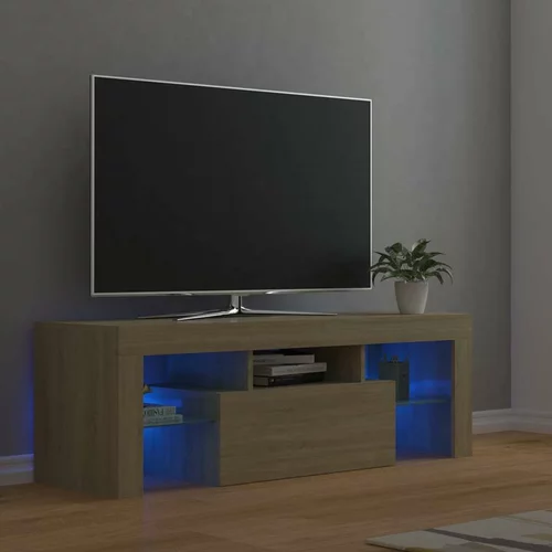 TV omarica z LED lučkami sonoma hrast 120x35x40 cm, (20622450)