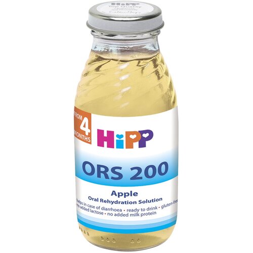 Hipp ors solucija - oralna rehidratacija kod proliva i povraćanja - jabuka 200 gr Slike