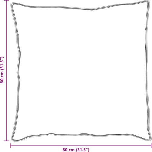 vidaXL Jastuk 2 pcs Bijela 80 x 80 cm 130gsm 100% pamuk Cijene