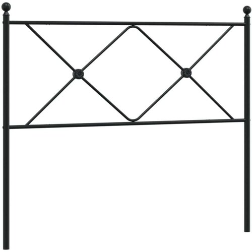  Metalno uzglavlje crno 100 cm Slike