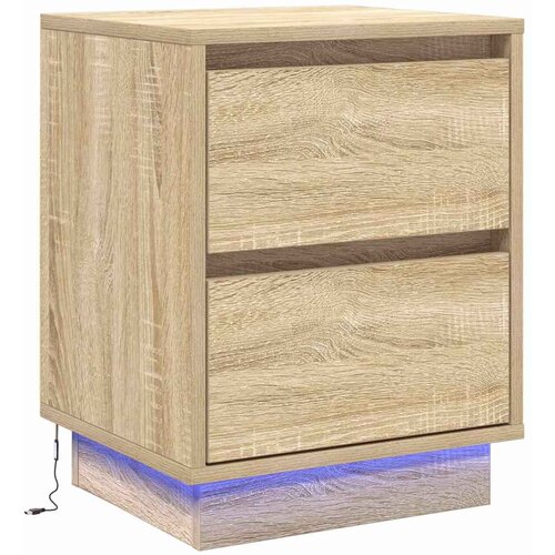  Noćni ormar s ladicama 2 pcs Sonoma hrast 39 x 34,5 x 50 cm Slike
