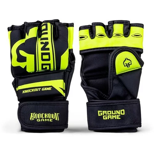 Ground Game MMA rokavice, Stripe Neon, L/XL