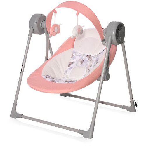 Lorelli TWINKLE Njihalica za bebe Pink Rhino Slike