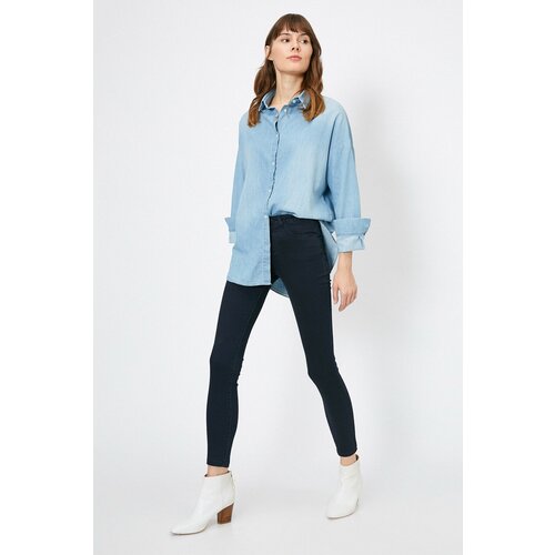 Koton Women&amp;amp;#039;s Blue Pants Slike