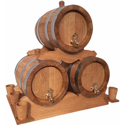  Set hrastovih bačava 2L - 3 komada Slike