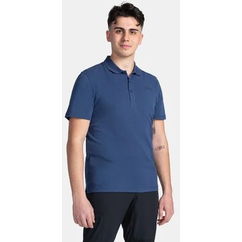 Kilpi Men's cotton polo shirt VILAR-M Dark blue