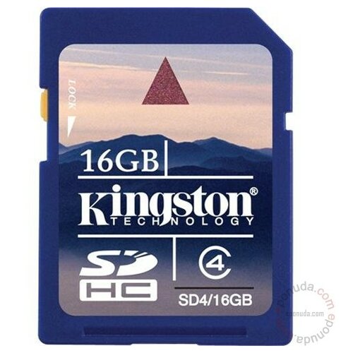 Kingston SDHC 16GB Class 4 SD4/16GB memorijska kartica Slike