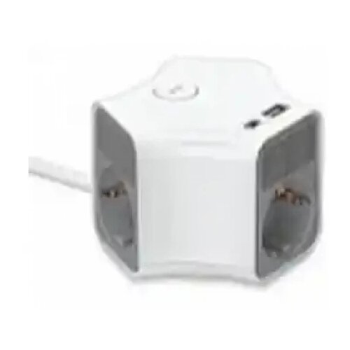Max Produžni kabl sa prenaponskom za&amp;scaron;titom sa 3 utičnice MPS-03UG-3M/3m/USB portovi(USB A + USB C ) Slike