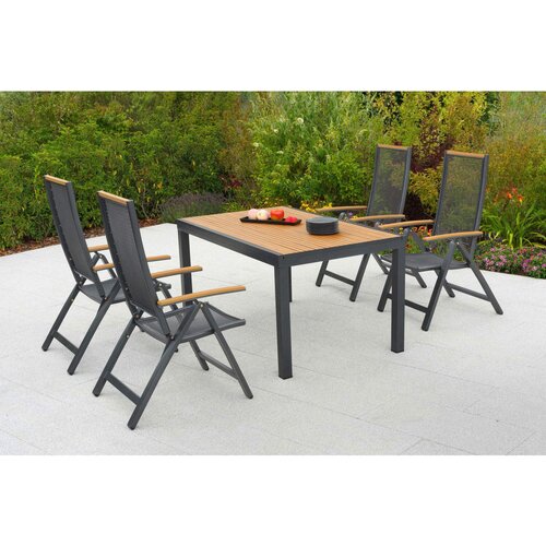 Gardenson VRTNA GARNITURA ITANOS aluminij barve grafita, naravne barve Slike