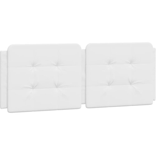 Maison Chic posteljno vzglavje - vzglavna omarica - vzglavna stranica bela 120 cm umetno usnje, (21704220) Cene