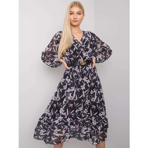Ex moda Dress-EM-SK-2910-1.36-navy blue Slike