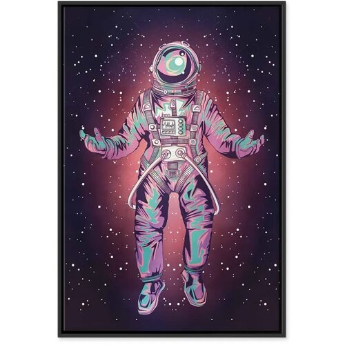  Slika - Lonely Traveler (1 Part) Vertical 60x90 U crnom drvenom okviru Slike
