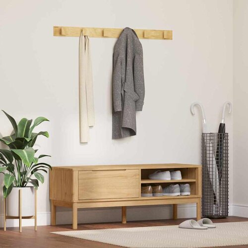  Klupa za hodnik s ladicama FLORO Vosak smeđa 115 x 40 x 45 cm Cene