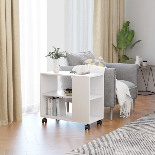 vidaXL Bočni stolić bijeli 70 x 35 x 55 cm od konstruiranog drva Cijene