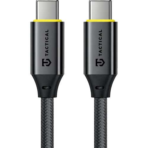 TACTICAL Fast Rope Aramid 2.0 pleten USB-C v USB-C kabel 100W črne barve dolžine 1m Slike