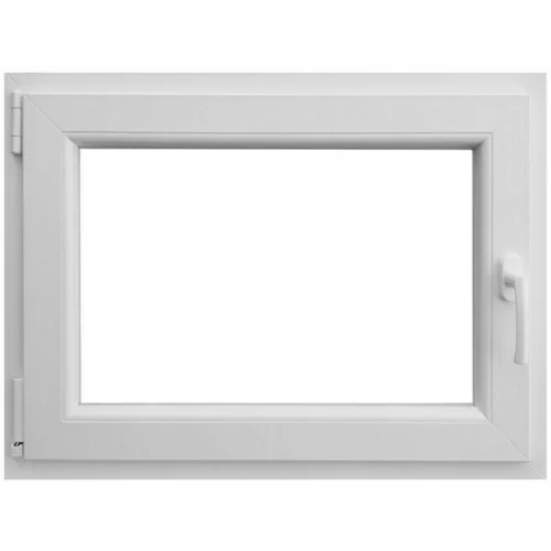 PVC prozor s kvakom (Š x V: 80 x 60 cm, DIN lijevo, Bijele boje)