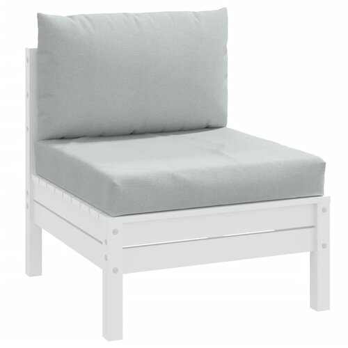 vidaXL Jastuci za palete 2 kom prošarano svjetlosiva od tkanine Cijene