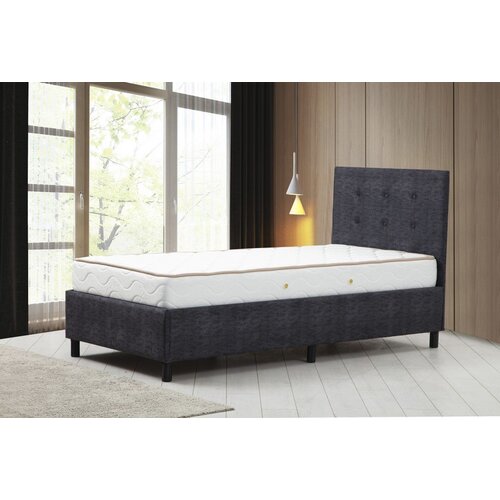 Hanah home Hira Set 90 x 190 - Anthracite Anthracite Single Mattress, Base & Headboard Cene