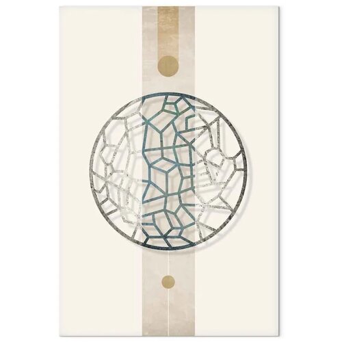  Slika - Circle with Artistic Details (1-part) - Abstract Shape 20x30 Slike