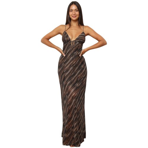La Modeuse Dolge obleke 75993_P179918 Kostanjeva Slike